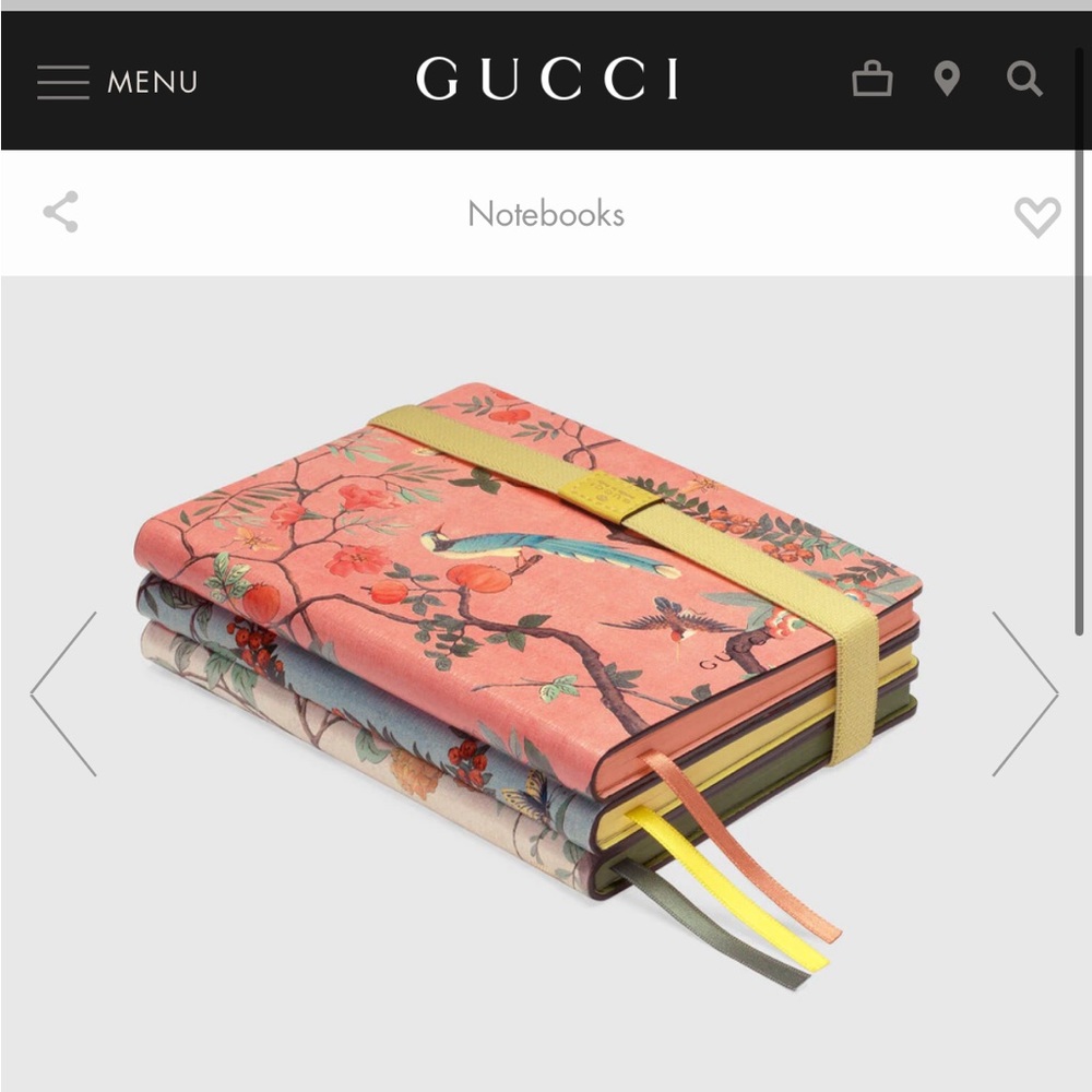 GUCCI SET OF THREE SMALL TIAN NOTEBOOKS